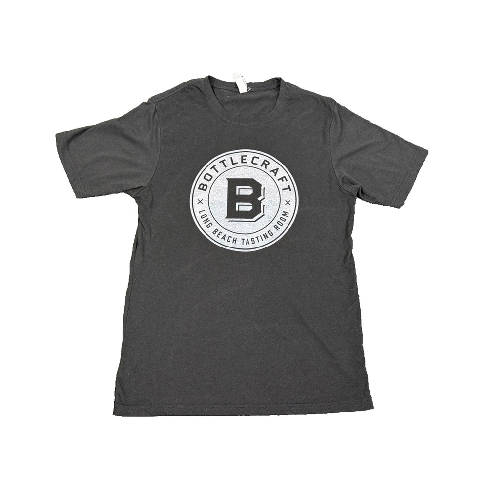 Black Long Beach Tasting Room Bottlecraft Beer T-Shirt Men's Small RN #111449